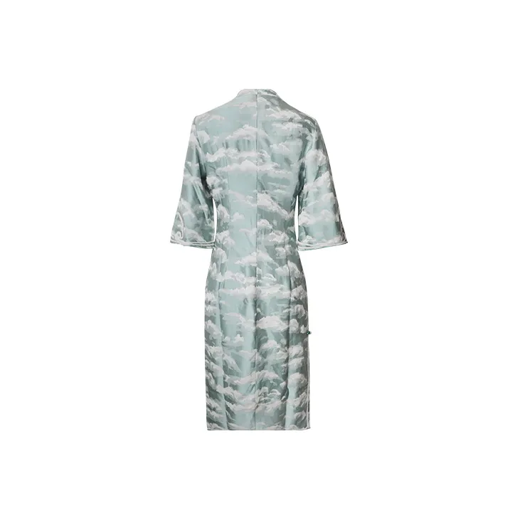 JINYE ORIENTAL Cheongsam Women's Turquoise-1