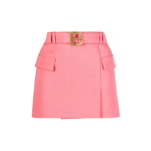 BALMAIN Casual Short Skirts Women's Pink