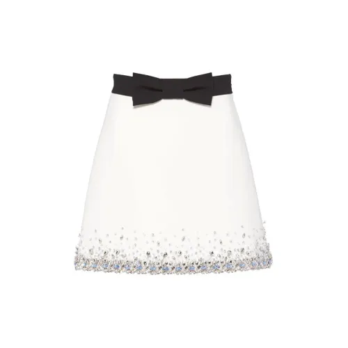 MIU MIU Casual Short Skirts Women's White