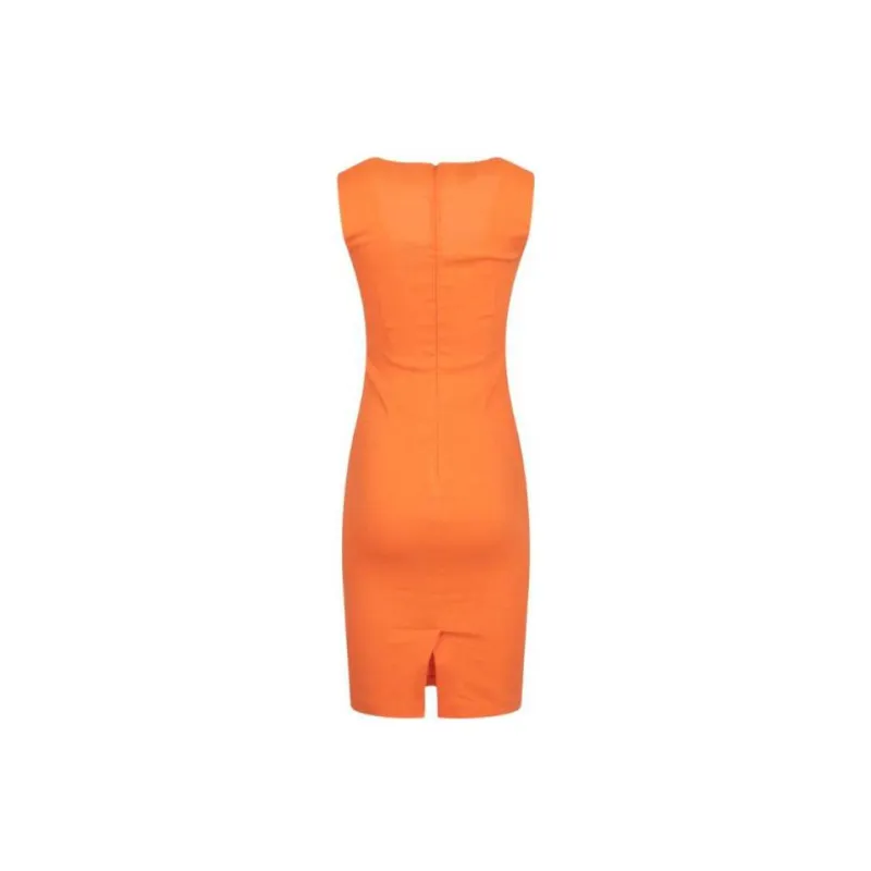 PINKO Sleeveless Dress Women's Orange-1