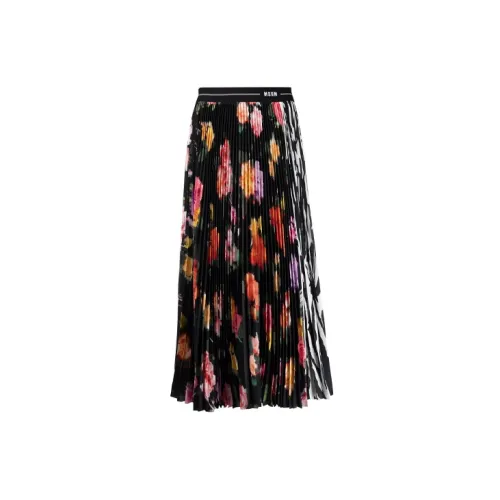 MSGM Casual Long Skirts Women's Black