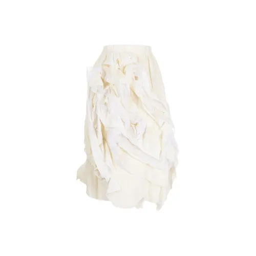 COMME DES GARCONS SHIRT Casual Long Skirts Women's Off White