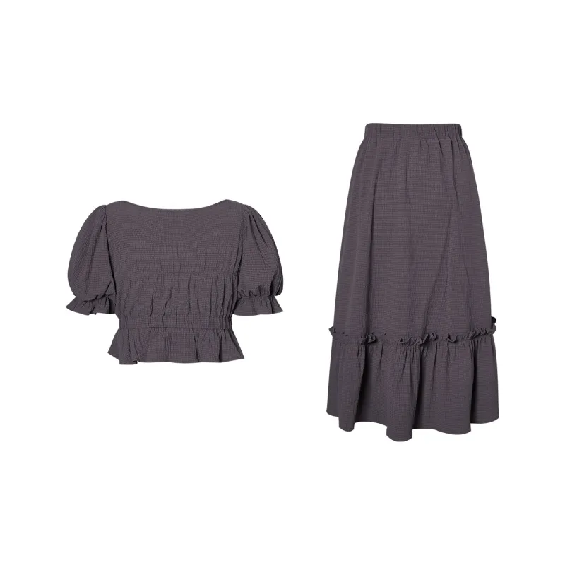 I'M ONE Two Piece Skirt Sets Women's-3