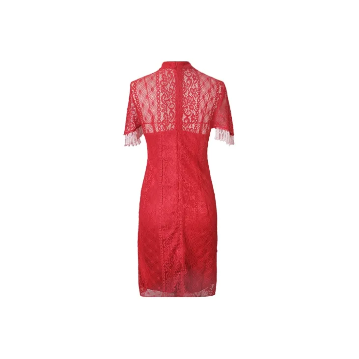 JINYE ORIENTAL Cheongsams Women's Red-1