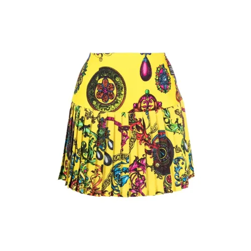 VERSACE JEANS COUTURE Casual Short Skirts Women's Yellow