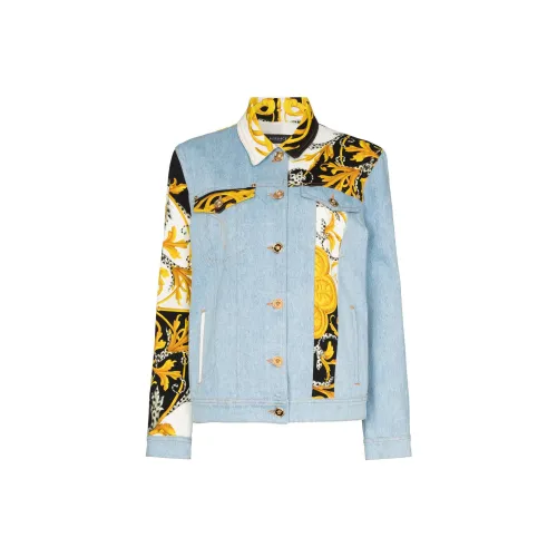 VERSACE Denim Jacket Women's Multicolor