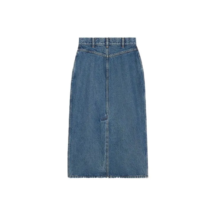 CELINE Denim Short Skirts Women's Blue-1