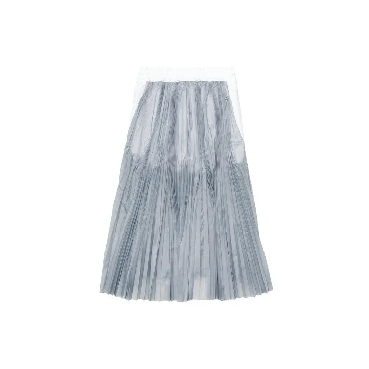 Sacai X Nike Casual Long Skirts Women's Gray-1