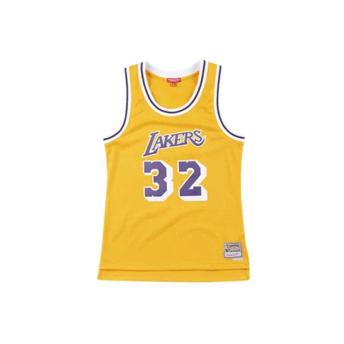 Mitchell Ness Basketball Jerseys Women's Yellow