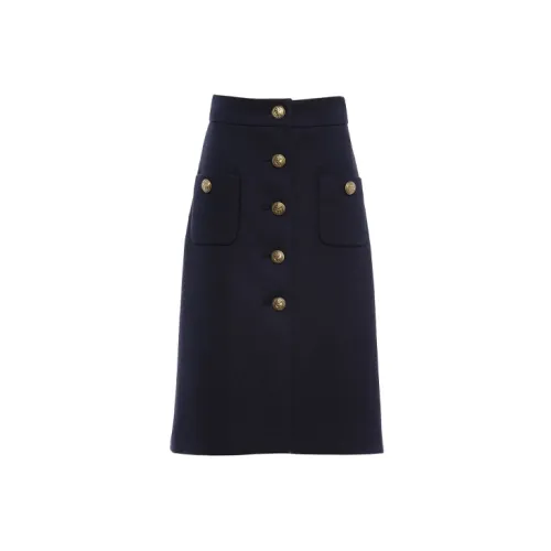 MIU MIU Casual Long Skirts Women's Blue