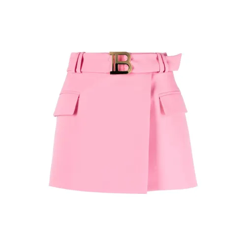 BALMAIN Casual Short Skirts Women's Pink