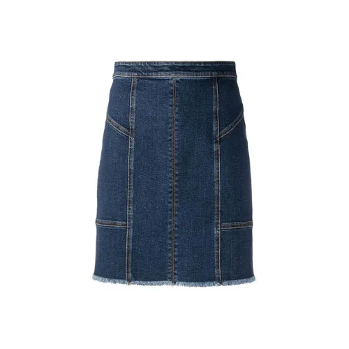 Alexander McQueen Denim Short Skirts Women's Blue