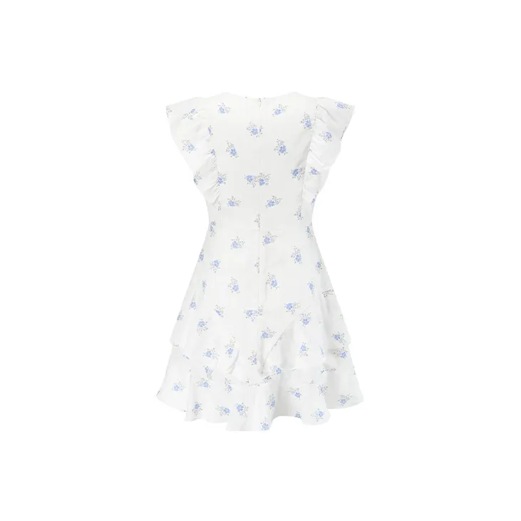XANDRA A-Line Skirt Dress White-1