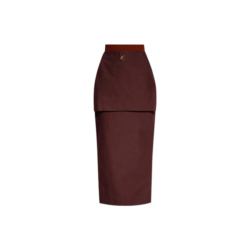 Jacquemus Casual Long Skirts Women's Brown-1