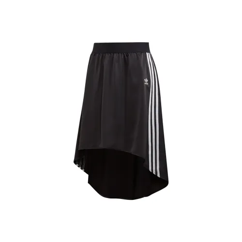 Adidas Originals 3-Stripes Casual Long Skirts Women's Black