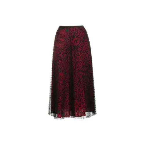 RED VALENTINO Casual Long Skirts Women's Red