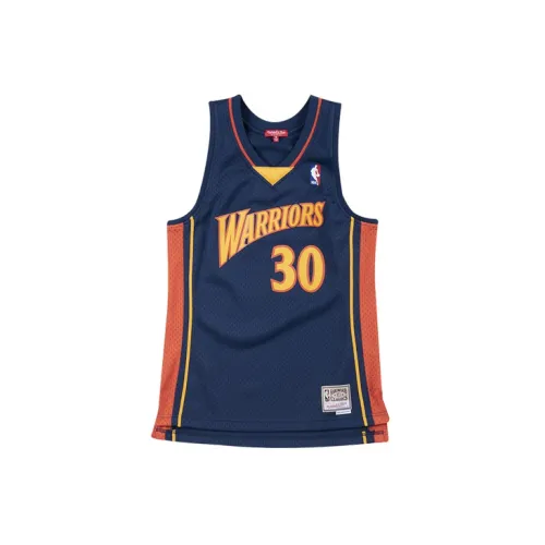 Mitchell Ness Basketball Jerseys Women's Navy Blue