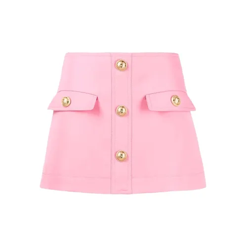 BALMAIN Casual Short Skirts Women's Pink