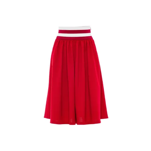 MIU MIU FW21 Casual Long Skirts Women's Red