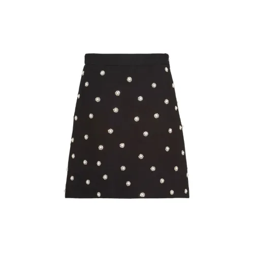 MIU MIU Casual Short Skirts Women's Black