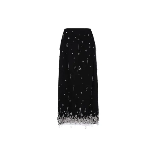 MIU MIU Casual Long Skirts Women's Black