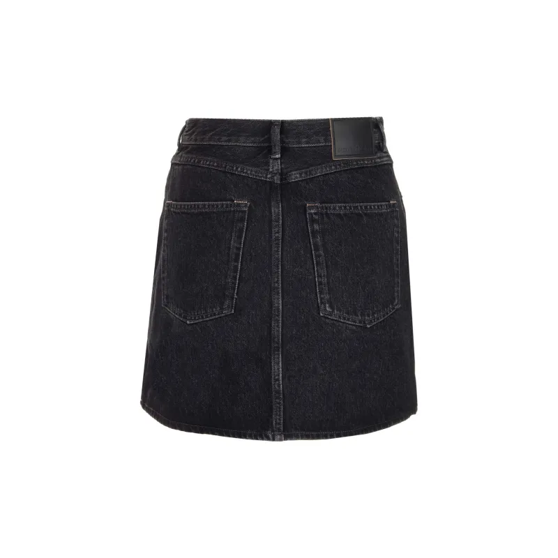 Acne Studios Denim Short Skirts Women's Black-1