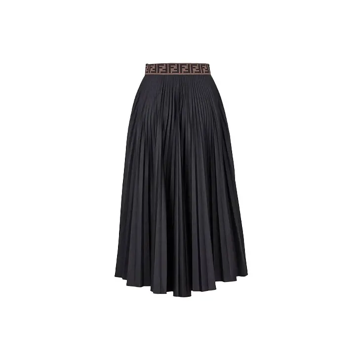 FENDI Casual Long Skirts Women's Black-1