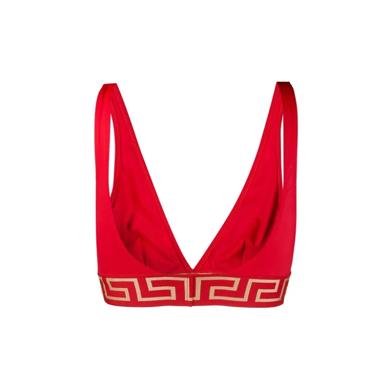 VERSACE Greca Border Bikini Top-1
