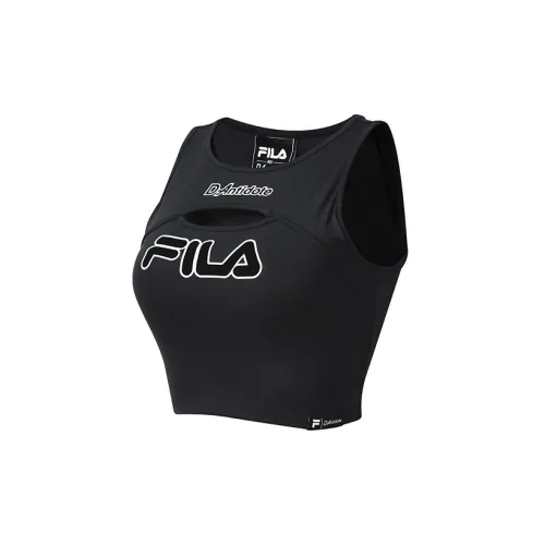 FILA FUSION Sleeveless Sports Shirts Women's Pitch Black