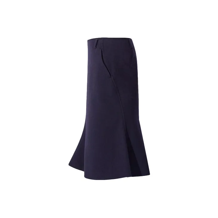 UNIQLO Casual Long Skirts Women's Dark Blue-1