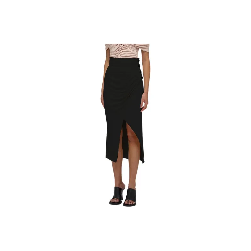 Self portrait Casual Long Skirts Women's Classic Black-2