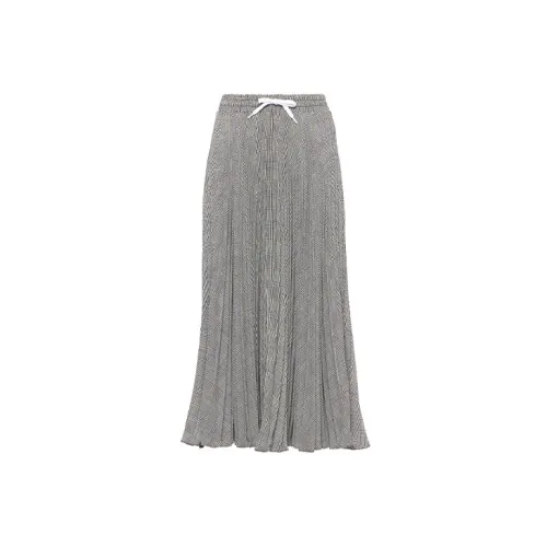 MIU MIU Casual Long Skirts Women's Gray