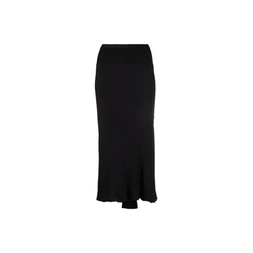 RICK OWENS Casual Long Skirts Women's Black