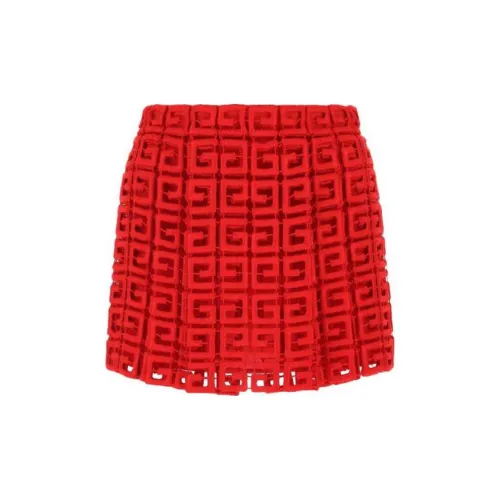 Givenchy Casual Short Skirts Women's Red