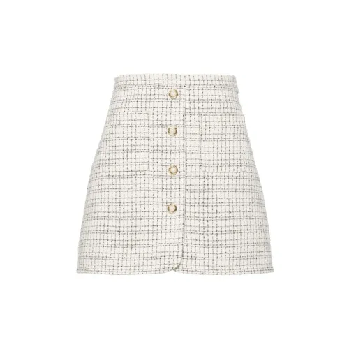 MIU MIU Casual Short Skirts Women's Ivory