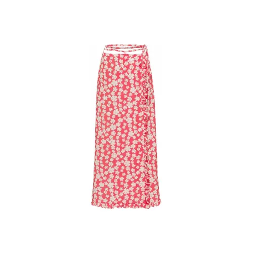 MIU MIU Casual Long Skirts Women's Red