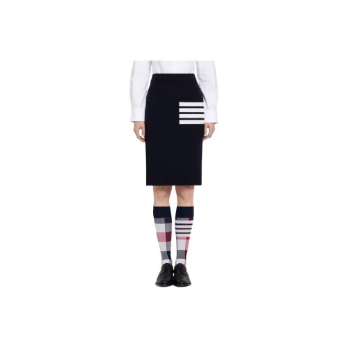 THOM BROWNE Casual Long Skirts Women's Navy