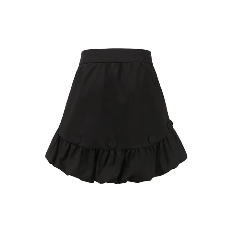 XANDRA Casual Short Skirts Women's Black-1