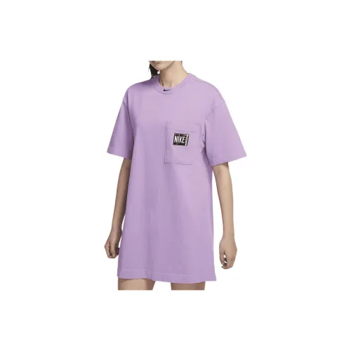 Nike Short-Sleeved Dresses Women's Purple