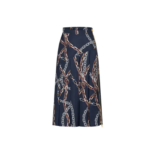 LOUIS VUITTON New Quarterly Products Of LV Casual Long Skirts Women's Blue