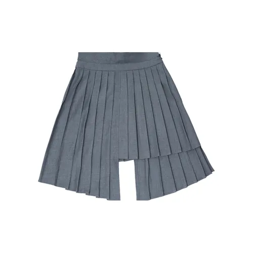 D. MARTINA QUEEN Casual Short Skirts Women's Gray