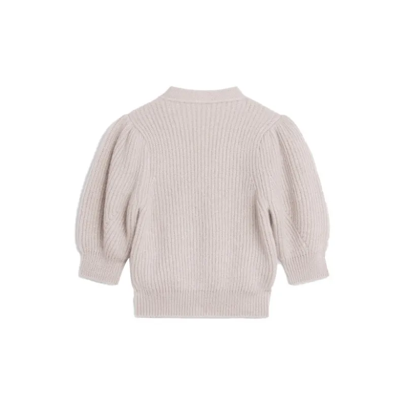 CELINE SS22 Knitted Fabric Cardigan Women's Violet-1