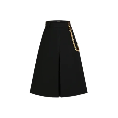 LOUIS VUITTON New Quarterly Products Of LV Casual Long Skirts Women's Black