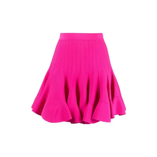 Alexander McQueen Casual Short Skirts Women's Rose Red