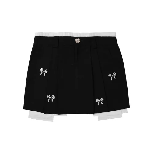 RYRANYI Casual Short Skirts Women's Black