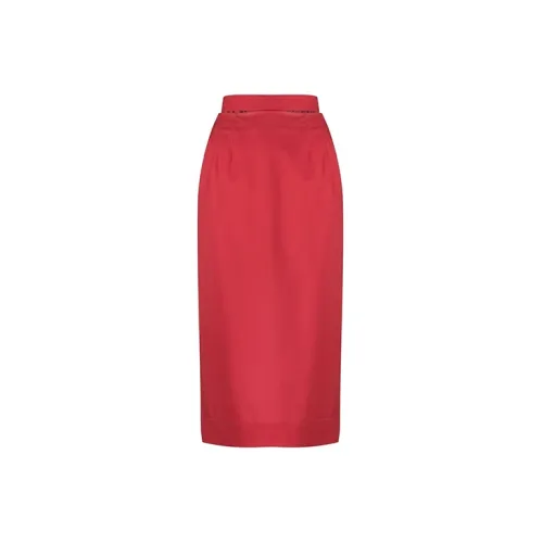 Jacquemus Casual Long Skirts Women's Red