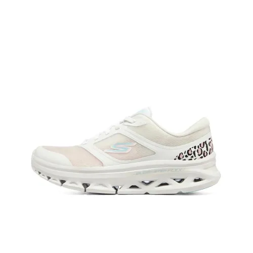 Skechers Glide Step Running Shoes Women's Low-Top White/Blue/Pink