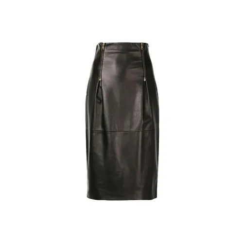 VERSACE Casual Long Skirts Women's Black