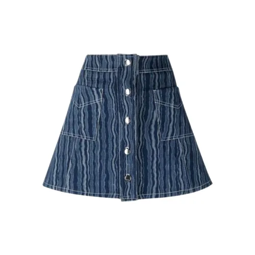 MARNI Denim Short Skirts Women's Blue