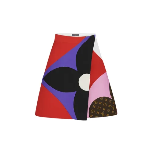 LOUIS VUITTON New Quarterly Products Of LV Casual Short Skirts Women's Red